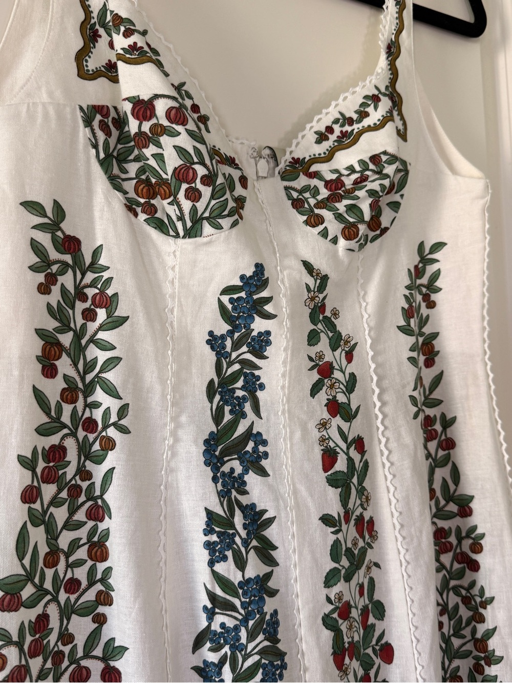 Farm Rio Fruit Beauty Off White Maxi Dress - Picture 2 of 8
